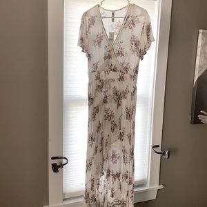 White floral dress